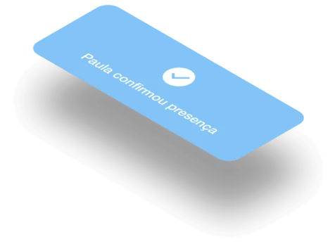 Notificação de confirmação de presença no aplicativo